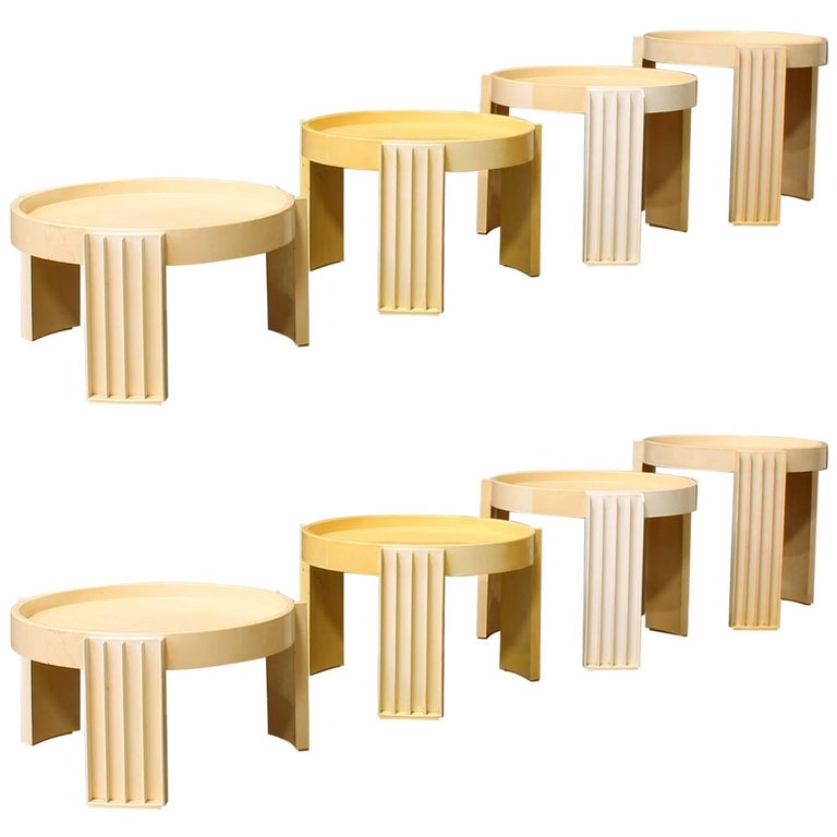 Stacking tables. Stacking tables