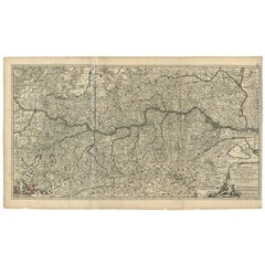 Carte ancienne de l'Autriche par N. Visscher, datant d'environ 1690