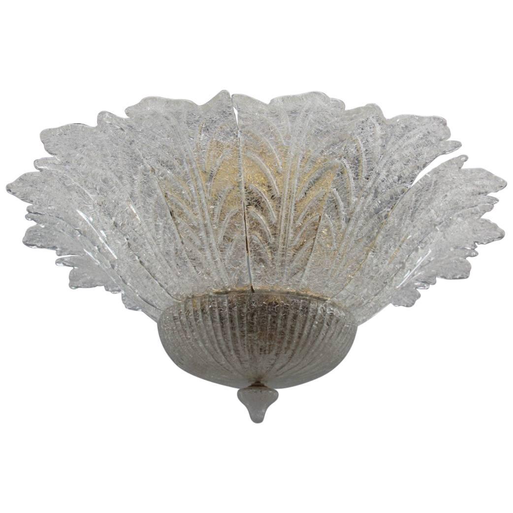 Amazing Fantastic Chandelier Murano Art Glass 1970s Flower For Sale