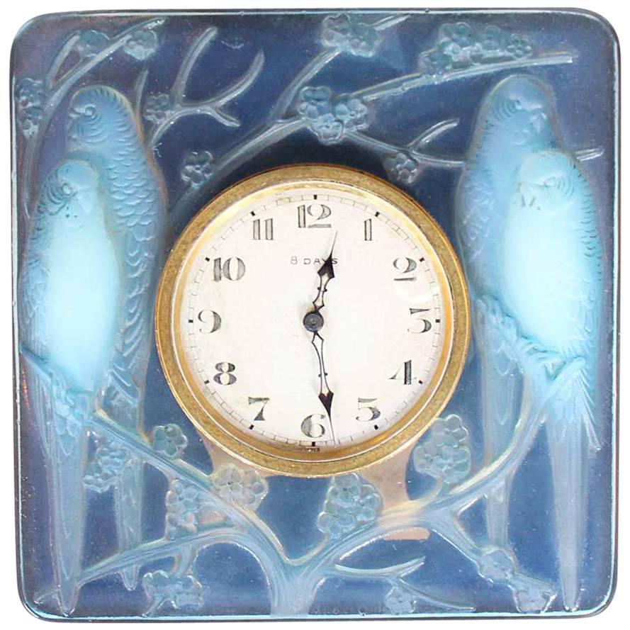 Lalique Art Deco Inseparables Clock