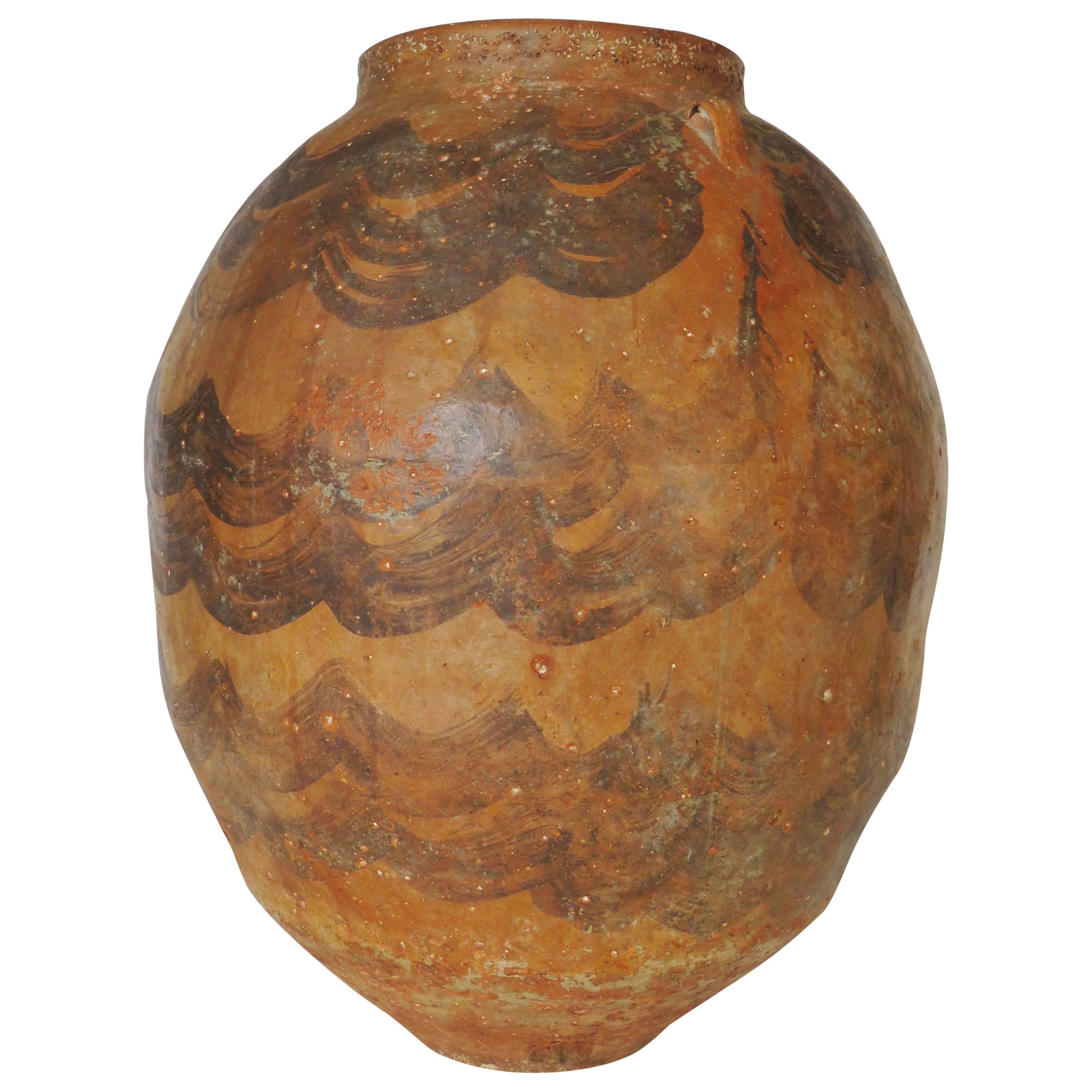 Mid-17th Century Mozarab Terracotta Jar