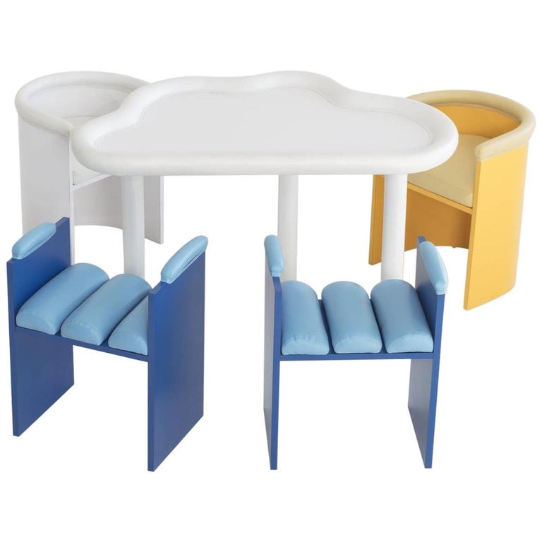 Sam Stewart "Untitled" 'Forecast Set' Table and Chair Set For Sale at
