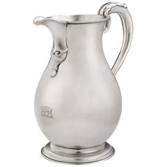 Extremely Fine George III Beer Jug Made in London in 1750 by Fuller White
