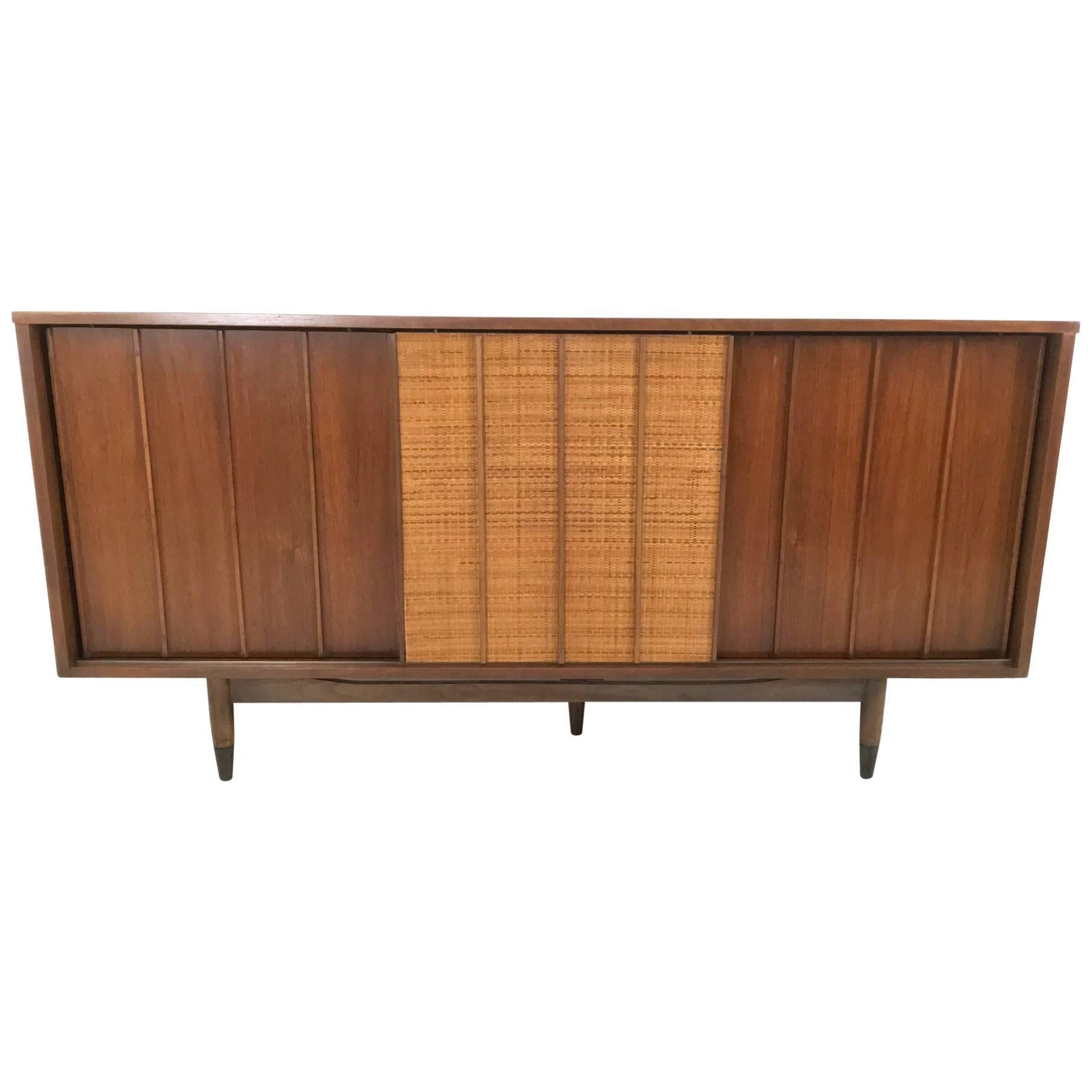 Walnut Sideboard Produced by Mainline with Double, Sided Doors, 1950s-1960s