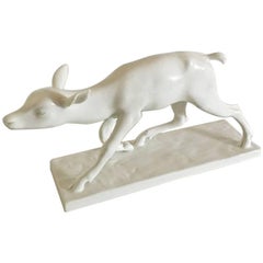 Paul René Gauguin Blanc de Chine Figurine of a Deer