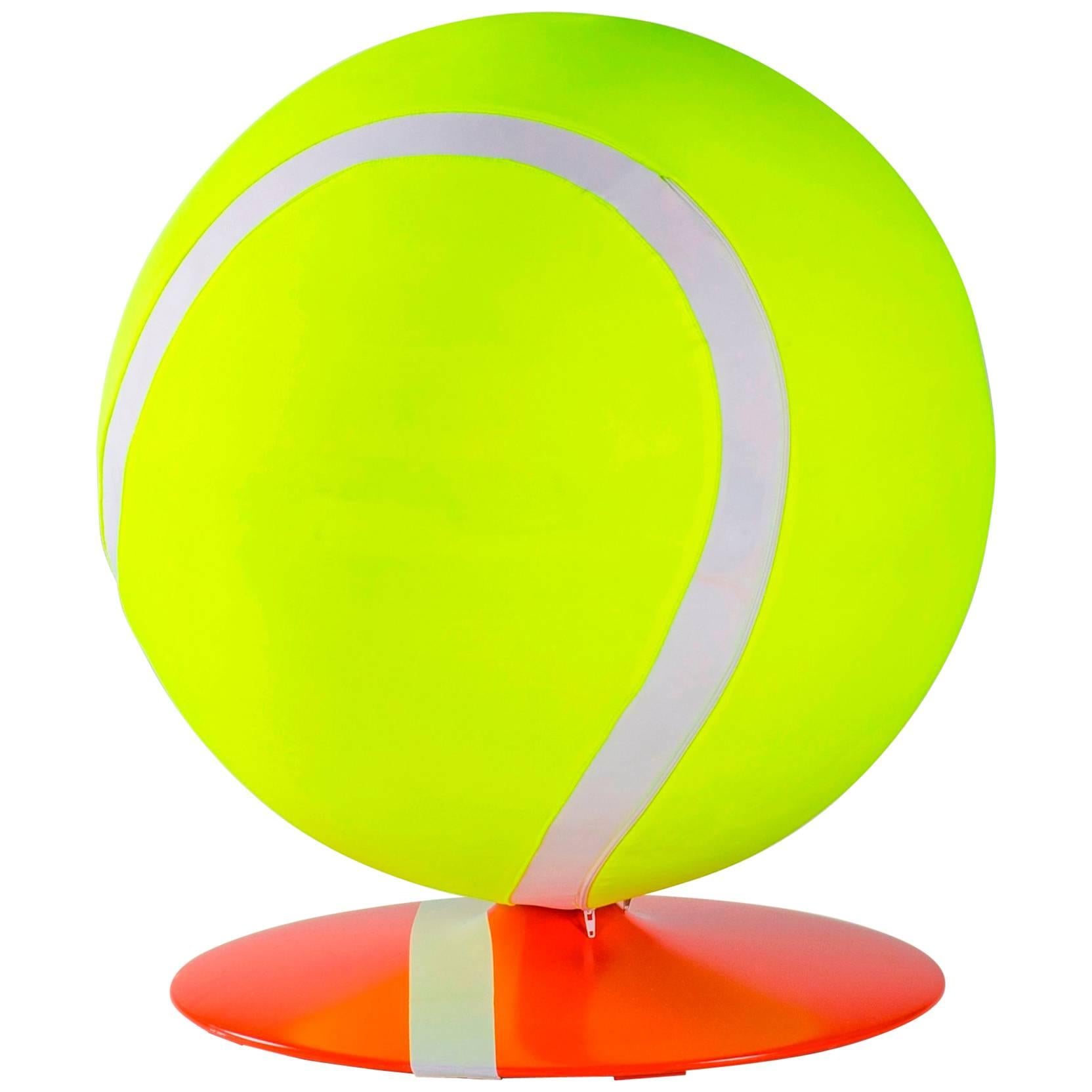 In or Out, Turntable Unconventional Stool for Tennis Lovers For Sale