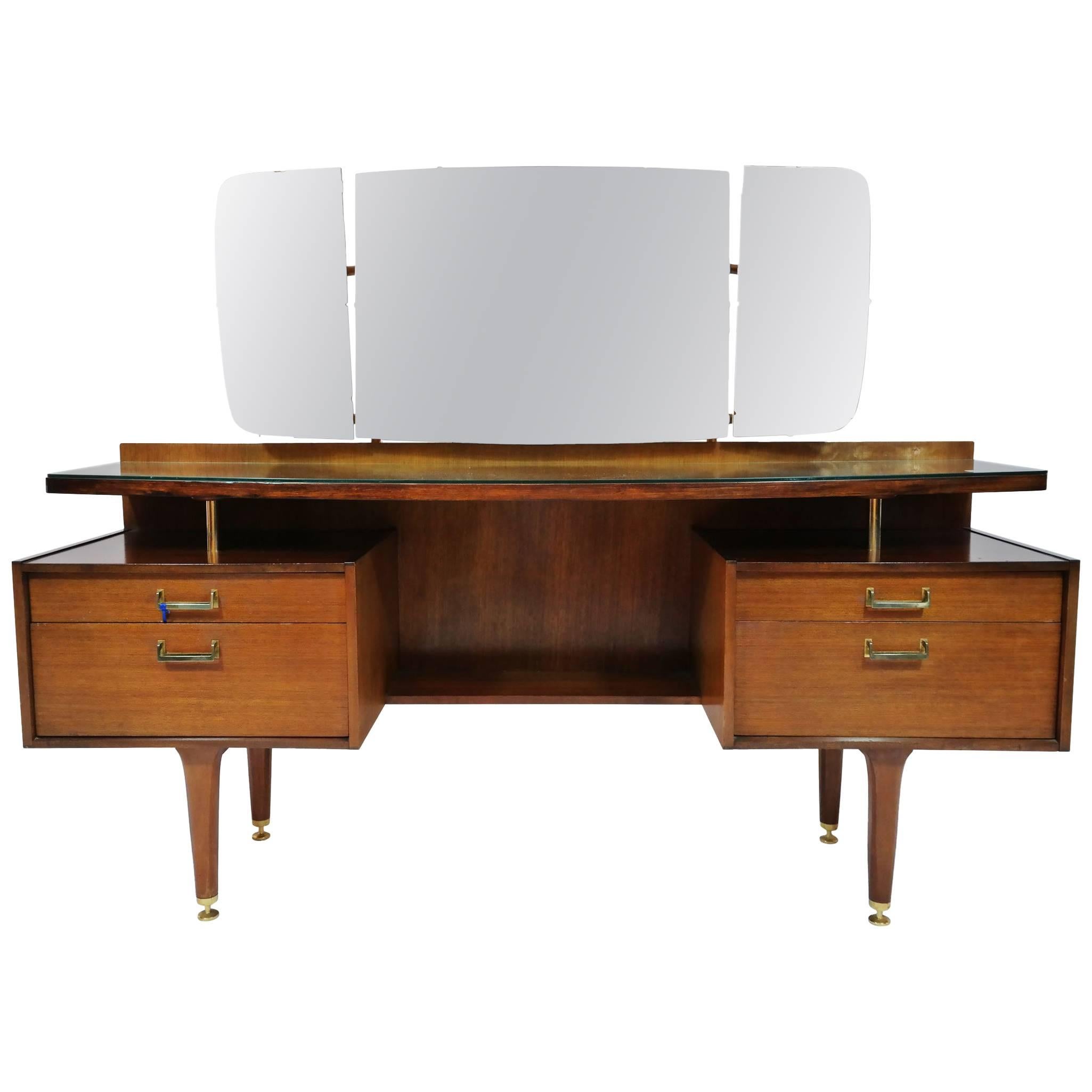 Mid-Century Modern G-Plan Vanity Dressing Table, English, circa 1960