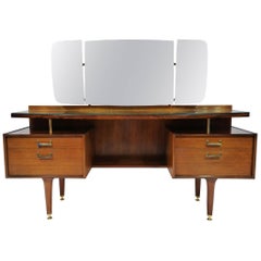 Vintage Mid-Century Modern G-Plan Vanity Dressing Table, English, circa 1960