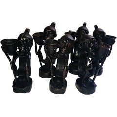 Set of Six African Napkin Holder