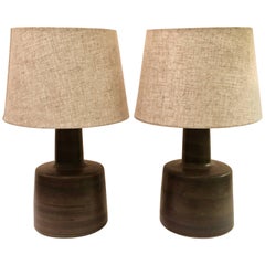 Pair of Glazed Lamps by Jane and Gordon Martz for Marshall Studios