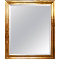 Midcentury Solid Brass Mirror by Chapman