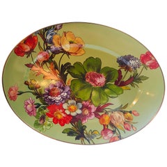 Mackenzie Childs Blossom Oval Platter