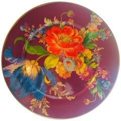 Mackenzie Childs Blossom Round Platter
