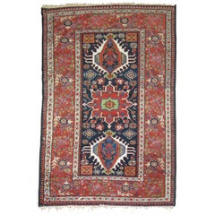 Antique Persian Heriz Karadja Rug