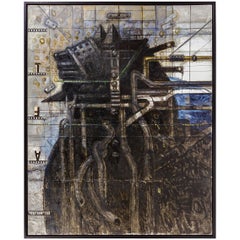 Öl auf Leinwand Gemälde „Untitled“ von Nick de Angelis, USA 2000er Jahre