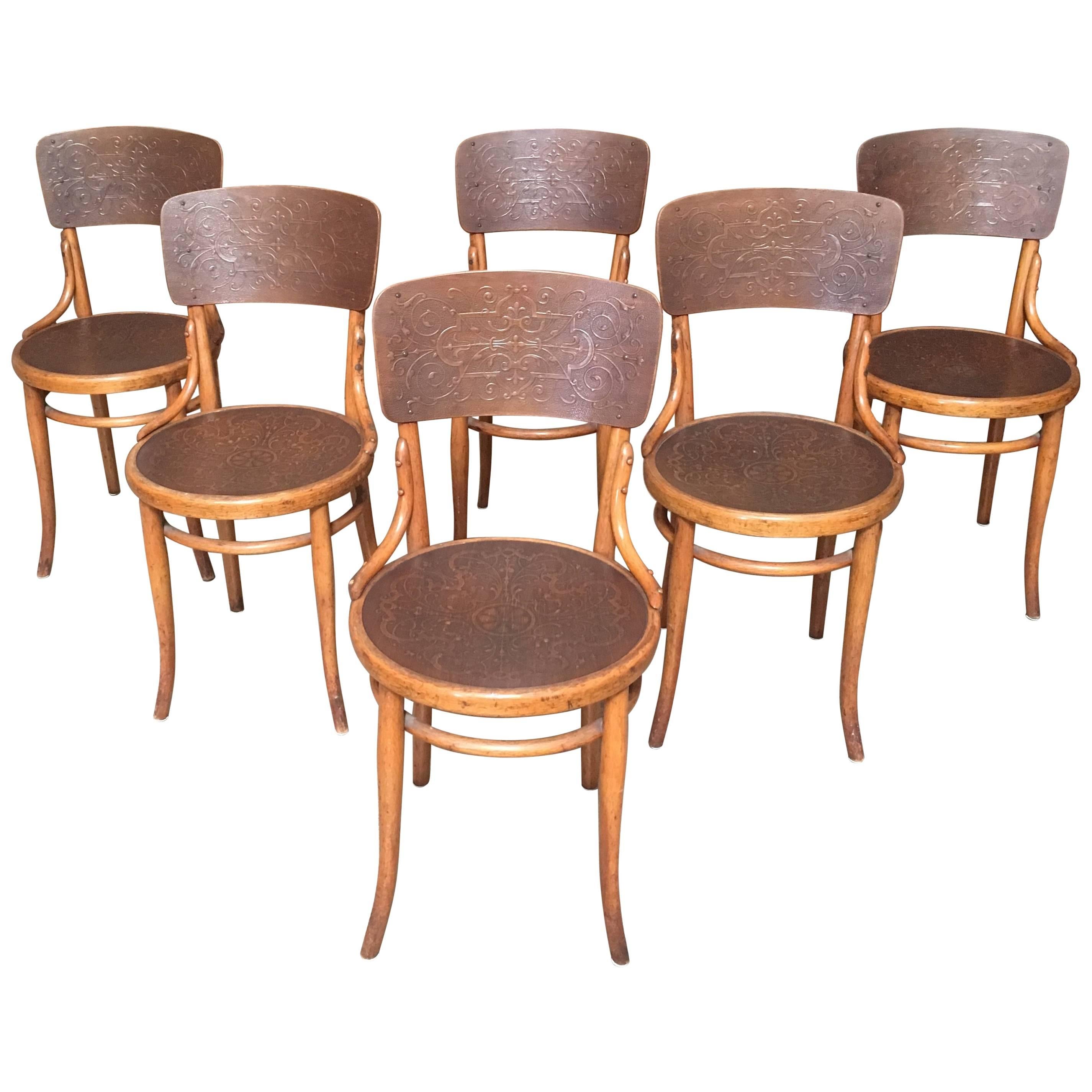 Set of Six Thonet Bentwood Dining Chairs