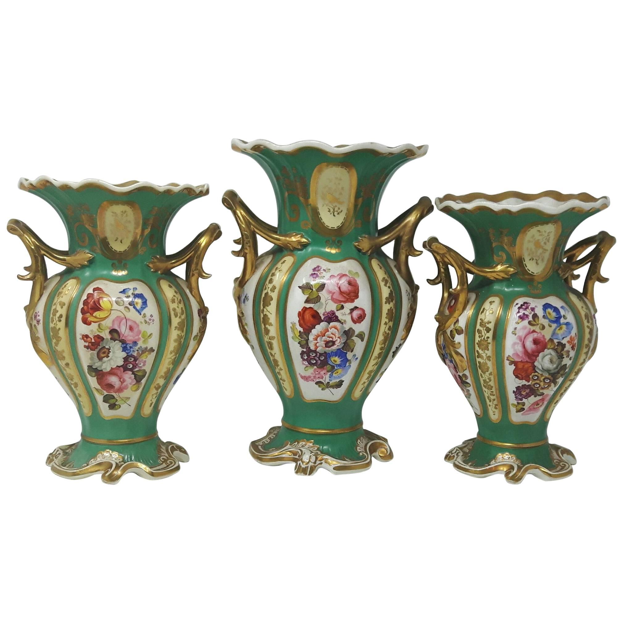 19th Century English Garniture For Sale