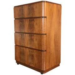 Retro Donald Deskey Tall-Boy Dresser