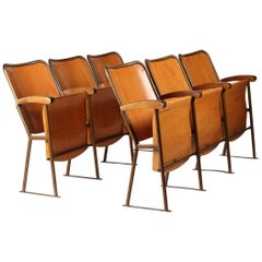 Retro Mid-Century Modern Cinema Seats, Italy, circa 1950s