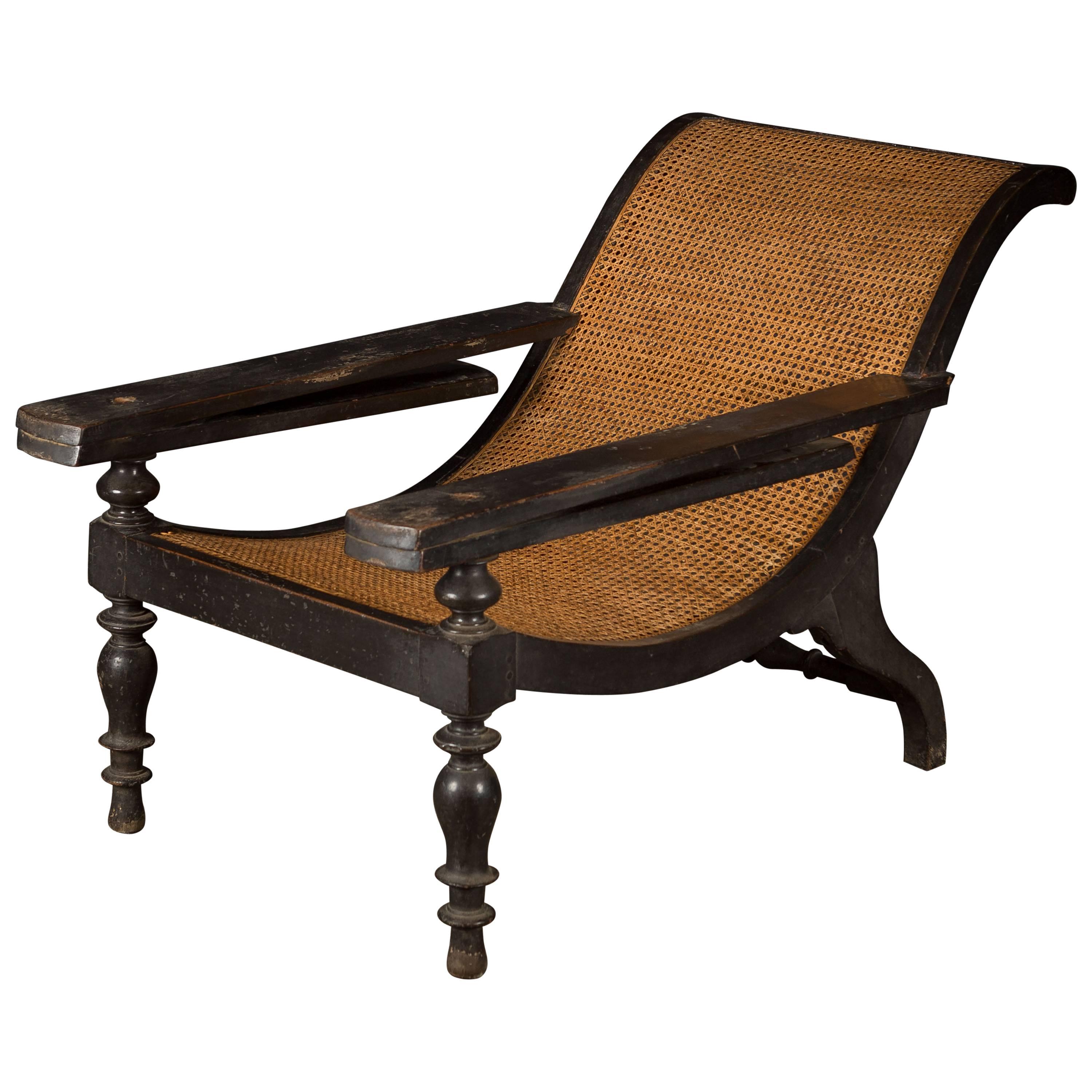 19th Century British Colonial Planter's Plantation Chair