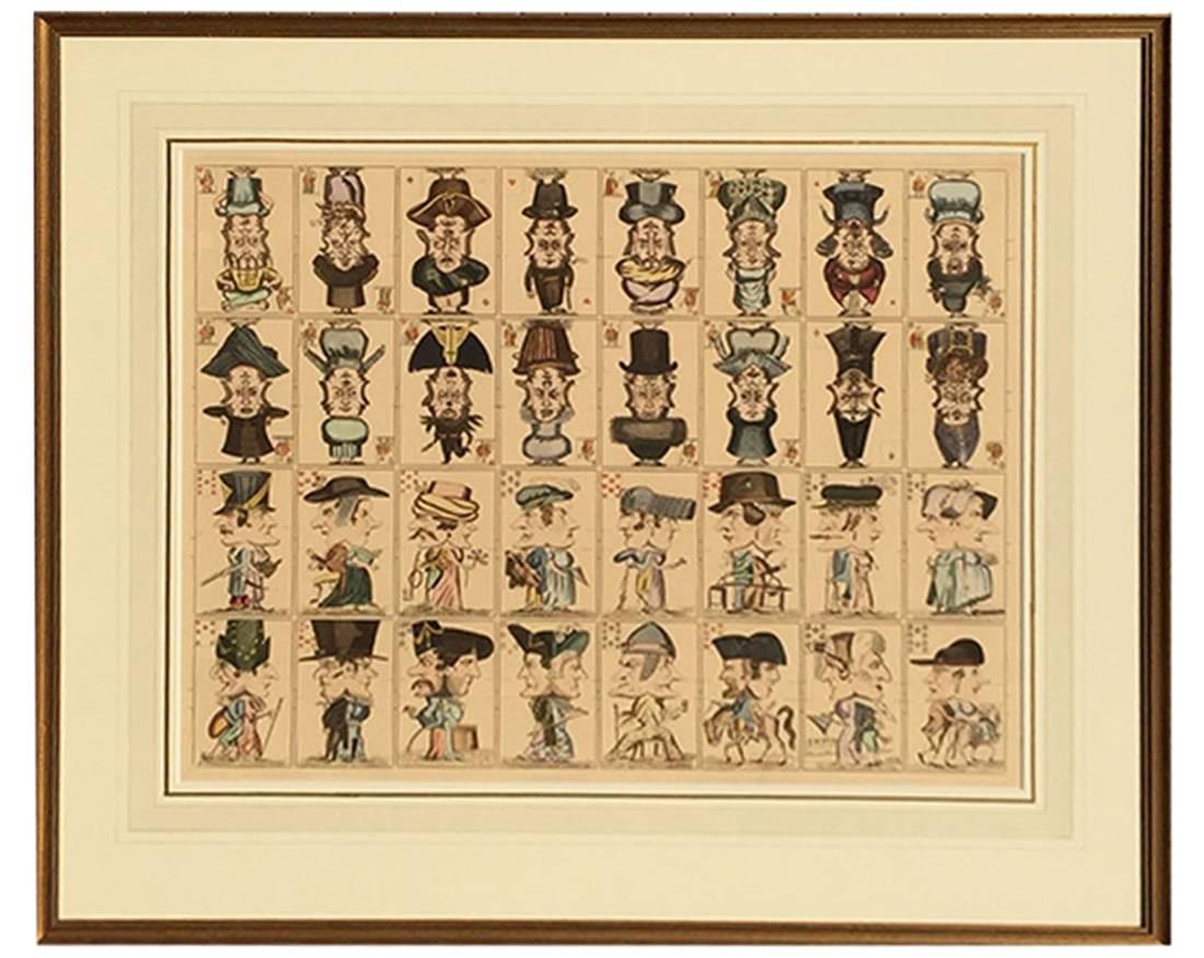 19th Century Caricature Playing Cards