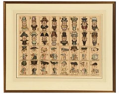 Vintage 19th Century Caricature Playing Cards