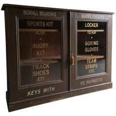 Haberdashery Display Cabinet Cupboard Sports Locker, Used, 19th Century