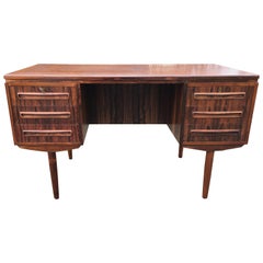 Danish Rosewood Double Sided Desk by A P Mobler of Jyland Senstrup