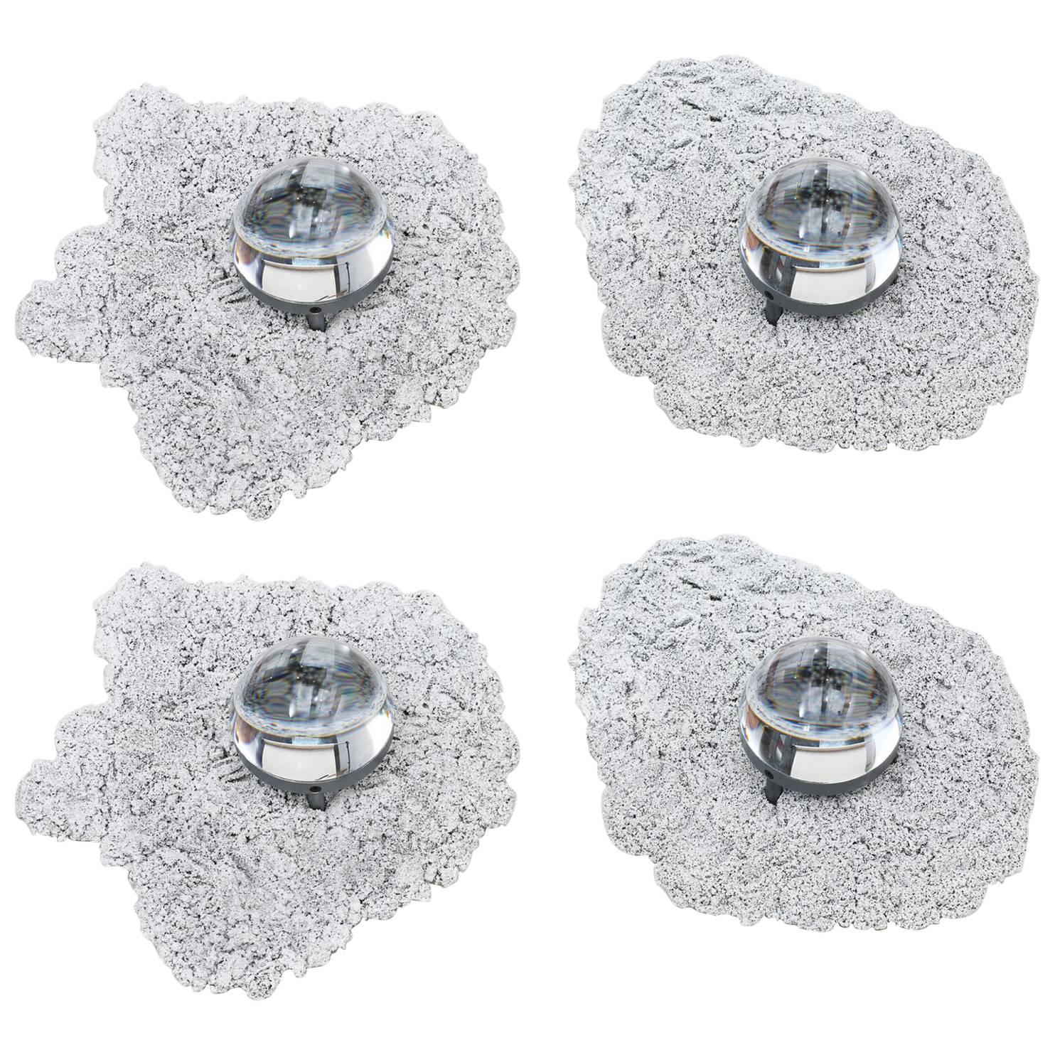 Silvered Caviar Sconces Wall lamps by Chen & Williams For Sale