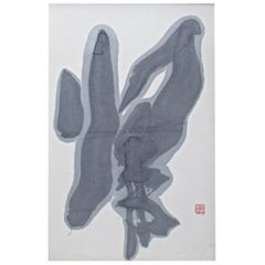 Shiryu Morita 'Ki-Return' Sumi Ink on Paper Calligraphic Drawing