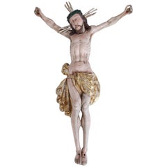 Escultura barroca de Jesucristo, Alemania, siglo XVIII