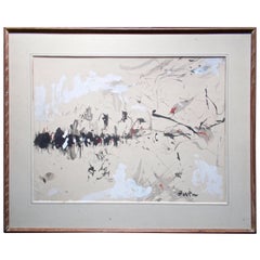 Genichiro Inokuma (Japonais 1902-1993), dessin original à la gouache et à l'encre