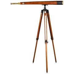 Antique Telescope, Tripod, Refractor, Terrestrial Astronomical T Cooke & Sons