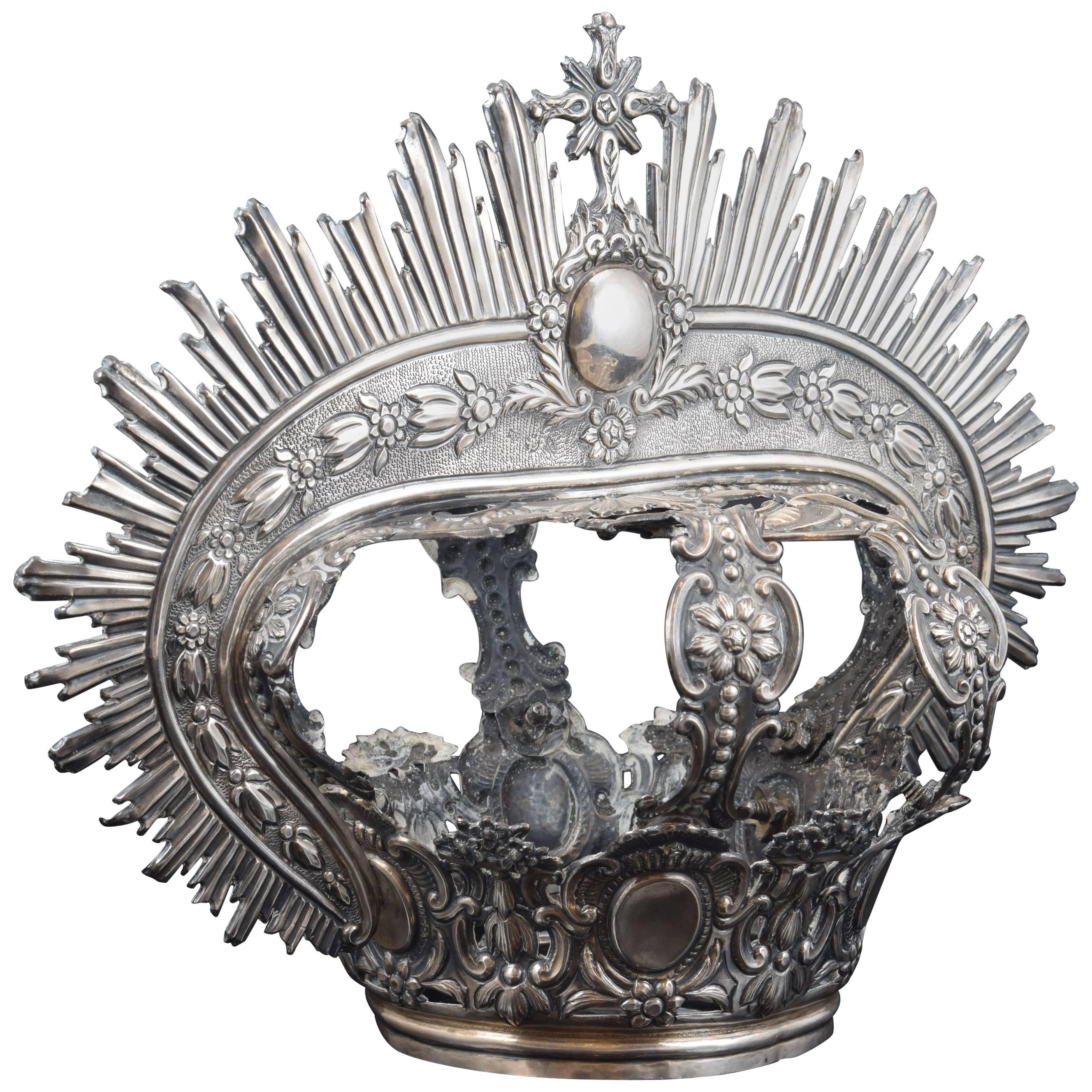 Crown, Silver with Hallmarks, Cordoba, Spain, 1827