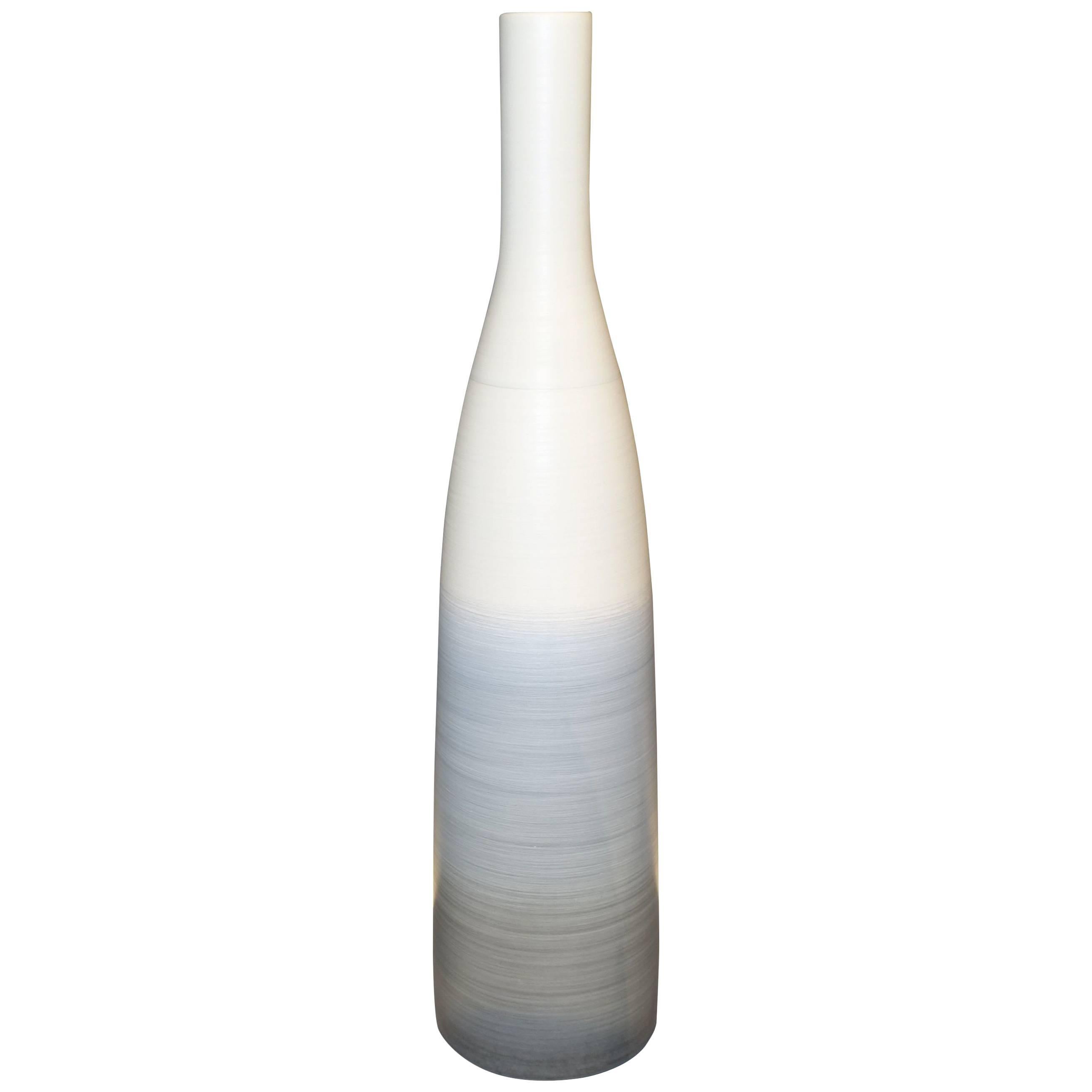 Tall Thin Fine Ceramic Vases, Italy, Contemporary at 1stdibs