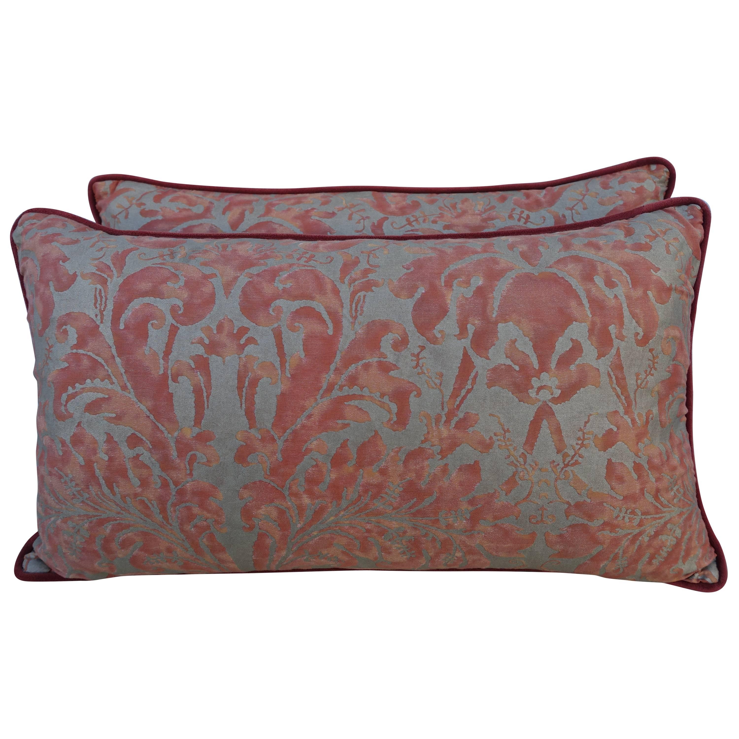 Pair of Lucrezia Patterned Fortuny Pillows