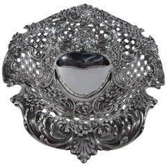 Super Fancy Antique Sterling Silver Heart Bowl by Tiffany & Co.