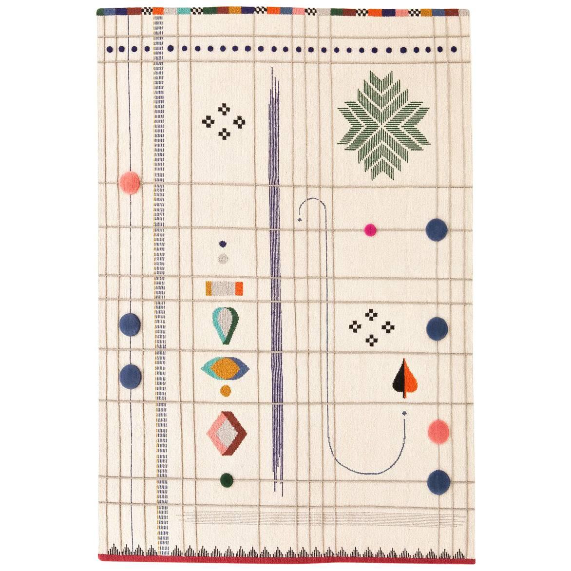 Rabari 1 X-Large Hand-Knotted & Loomed Wool Rug by Nipa Doshi & Jonathan Levien