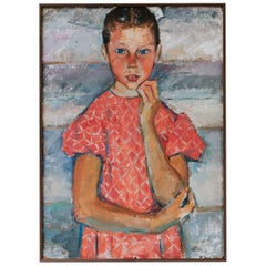 Charming Painting of a Girl, Childhood Innocence