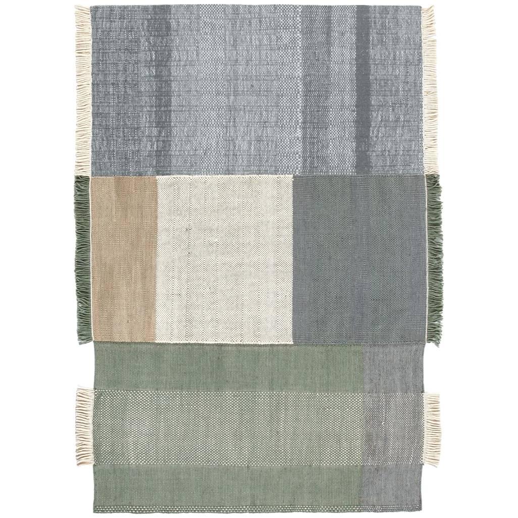 Tres Collection Sage Hand-Loomed Wool & Felt Rug by Nani Marquina, Small