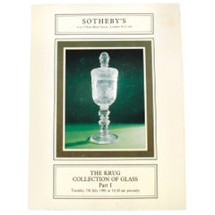 Catálogo de la subasta de Sotheby's de la Colección Krug de Vidrio Parte I