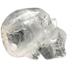 Very Large Hand-Carved Rock Crystal Skull