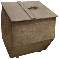 Andrianna Shamaris Wabi-Sabi Contenedor de madera de teca