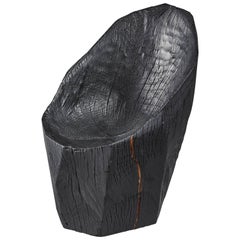Kaspar Hamacher Blackened Wood Chair, Belgium