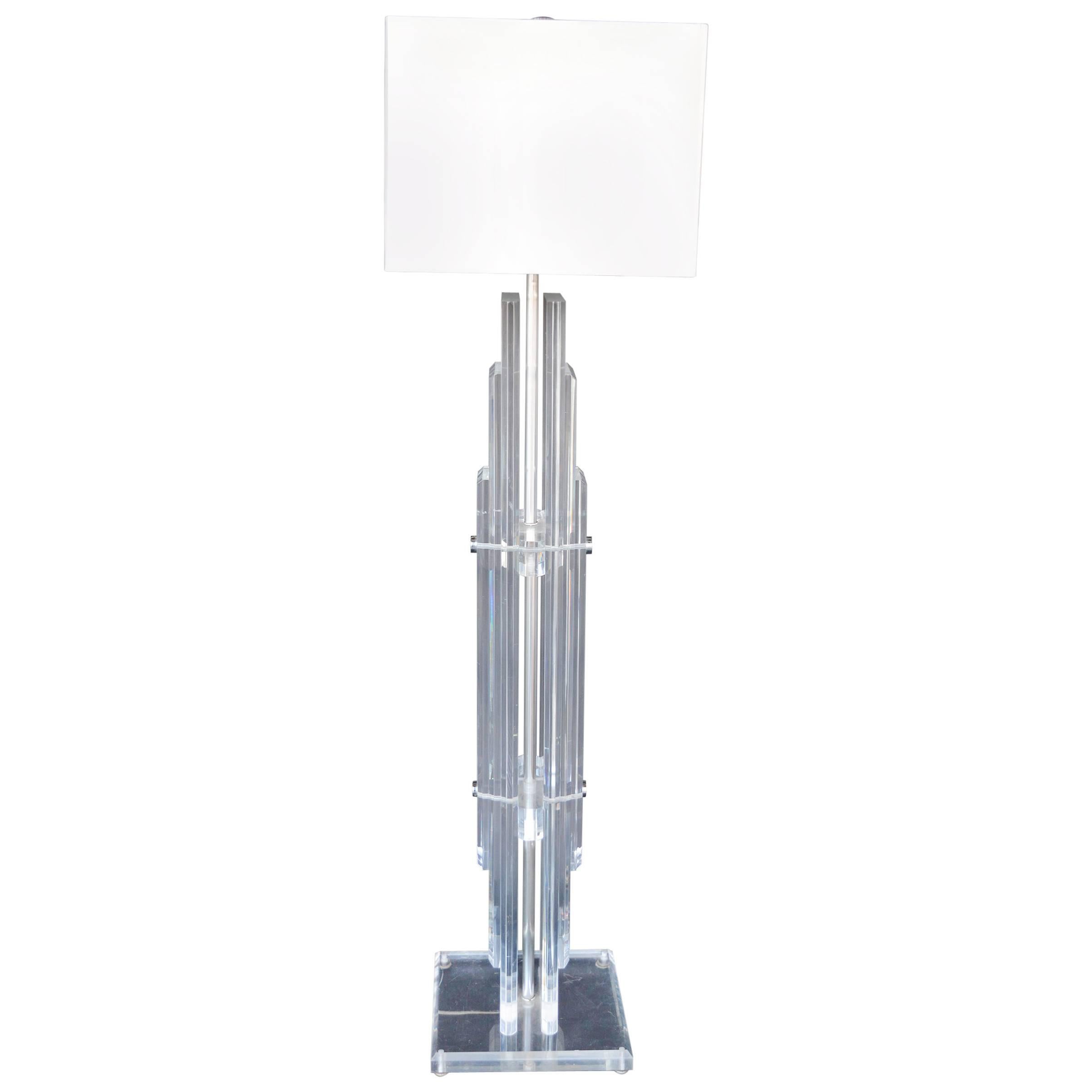 Acrylic Floor Lamp For Sale