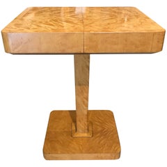 Art Deco Swedish Flame Birch Sewing Table