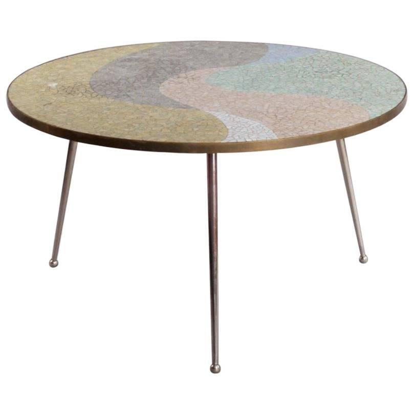 Round Berthold Muller Mosaic Coffee Table