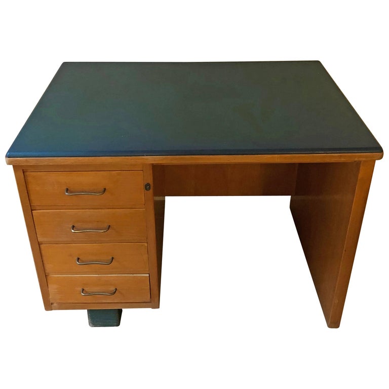Maple Desk by Antonio Ferretti Milano , Italy, 1940s at 1stDibs