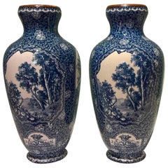 Art Nouveau German Villeroy and Boch Ceramic Vases