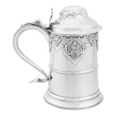 Antique Sterling Silver Quart Tankard by Dorothy Langlands